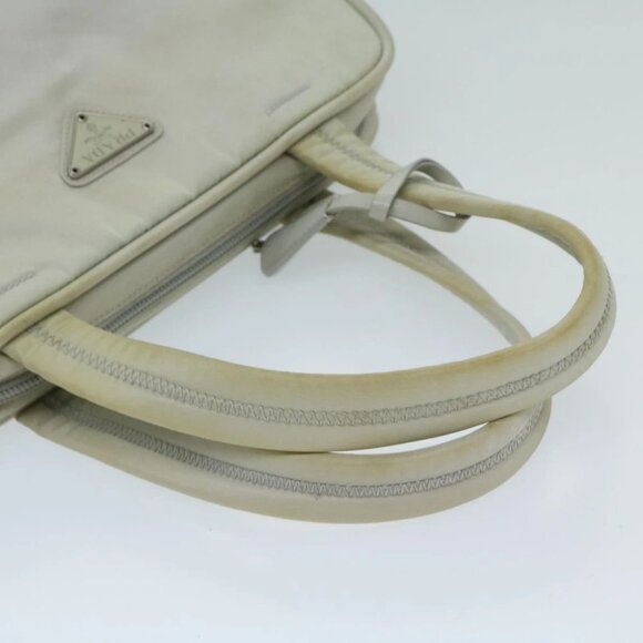 PRADA Hand Bag Nylon Gray Auth 68818 - Picture 8 of 14